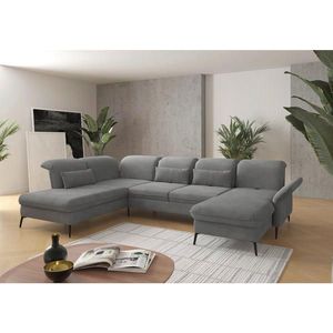 Sit & More SEDACÍ SOUPRAVA, textil, šedá obraz