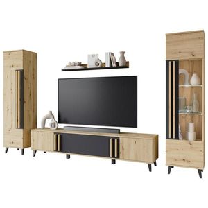 OBÝVACÍ STĚNA, dub artisan obraz