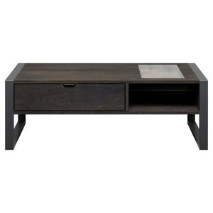 Livetastic KONFERENČNÍ STOLEK, antracitová, černá, dřevo, kov, sklo, 120/60/45 cm obraz