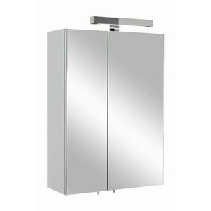 Xora ZRCADLOVÁ SKŘÍŇKA, bílá, 50/70/20 cm obraz