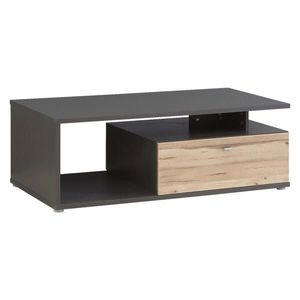 MID.YOU KONFERENČNÍ STOLEK, barvy dubu, tmavě šedá, kov, plast, kompozitní dřevo, 120/59/40 cm obraz