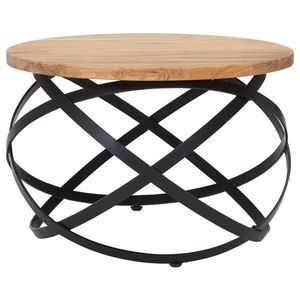 MID.YOU KONFERENČNÍ STOLEK, černá, barvy akácie, dřevo, kov, 60/60/40 cm obraz