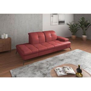 Sit & More LENOŠKA, textil, kůže, červená obraz