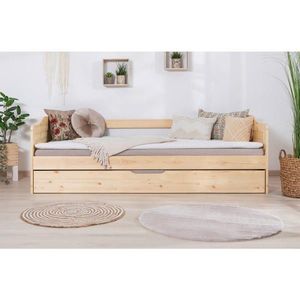 MID.YOU VÝSUVNÁ POSTEL, 90/200 cm barvy borovice obraz