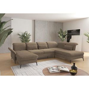 Sit & More SEDACÍ SOUPRAVA, textil, světle hnědá obraz