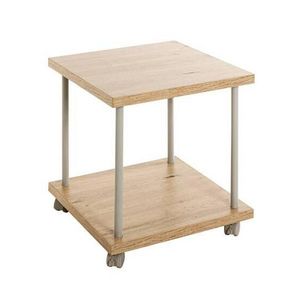 ODKLÁDACÍ STOLEK, šedá, barvy dubu obraz