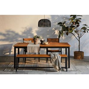 Ambia Garden ZAHRADNÍ STŮL, dřevo, kov, 180-240/100/75 cm obraz