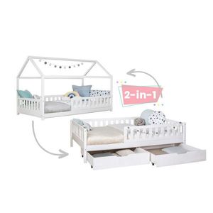 MID.YOU POSTEL S ÚLOŽNÝM PROSTOREM, 90/200 cm, bílá obraz