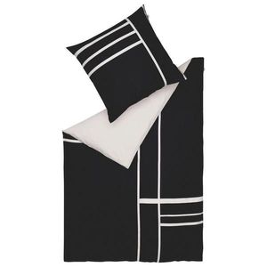 Schöner Wohnen POVLEČENÍ, satén, antracitová, krémová, černá, bílá, 140/200 cm obraz