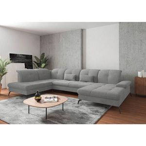 Sit & More SEDACÍ SOUPRAVA, textil, světle šedá obraz