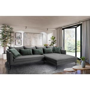 Livetastic ROHOVÁ SEDAČKA, textil, tmavě šedá obraz