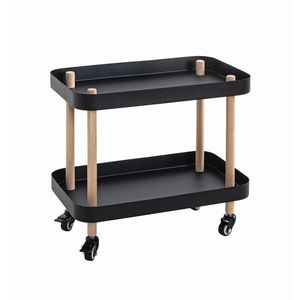 SERVÍROVACÍ VOZÍK, přírodní barvy, černá, barvy buku, 50/30/47 cm obraz