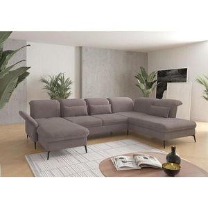 Sit & More SEDACÍ SOUPRAVA, textil, šedohnědá obraz