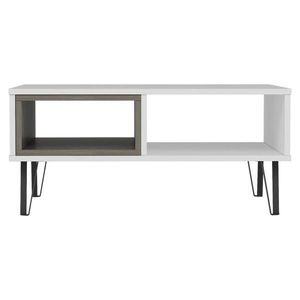 Livetastic KONFERENČNÍ STOLEK, bílá, kompozitní dřevo, 90/60/41, 1 cm obraz