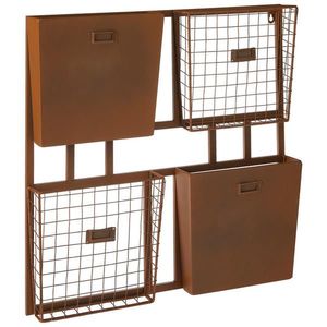 Ambia Home NÁSTĚNNÝ REGÁL, hnědá, 60/8/60 cm obraz