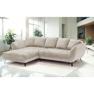 Livetastic ROHOVÁ SEDAČKA, textil, béžová, světle hnědá obraz