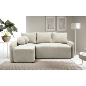 MID.YOU ROHOVÁ SEDAČKA, textil, krémová obraz