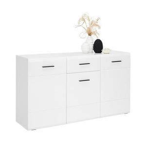 Hom`in ŠIROKÁ KOMODA, antracitová, bílá, 150/84, 6/41, 6 cm obraz