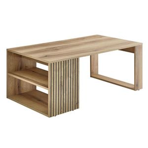 MID.YOU KONFERENČNÍ STOLEK, černá, barvy dubu, kompozitní dřevo, obraz