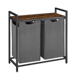 MID.YOU KOŠ NA PRÁDLO, hnědá, šedá, černá obraz