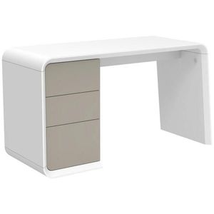 MID.YOU PSACÍ STŮL, bílá, šedohnědá, 140/55/76 cm obraz