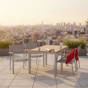 Gardenson ZAHRADNÍ SESTAVA dřevo, kov, textil obraz