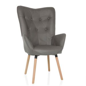 MID.YOU KŘESLO UŠÁK, textil, šedá obraz