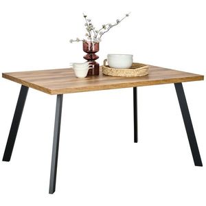 Hom`in JÍDELNÍ STŮL, černá, barvy dubu, 140/90/76 cm obraz