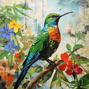 OBRAZ SKLENĚNÝ, zvířata, 30/30/1, 40 cm obraz