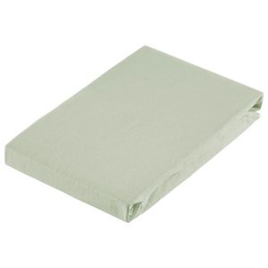 Dieter Knoll ELASTICKÉ PROSTĚRADLO, žerzej, zelená, 100/220 cm obraz