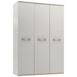 Venda ŠATNÍ SKŘÍŇ S OTOČNÝMI DVEŘMI, barvy dubu, světle šedá, 138/203/61, 5 cm obraz