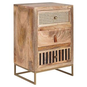 MID.YOU NOČNÍ STOLEK, mangové dřevo, hnědá, 40/60/30 cm obraz