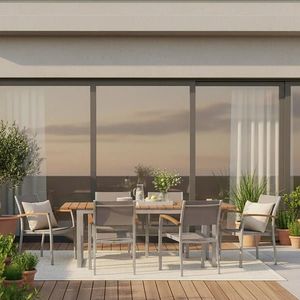 Gardenson ZAHRADNÍ SESTAVA dřevo, kov, textil obraz