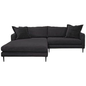 P & B ROHOVÁ SEDAČKA, textil, černá obraz