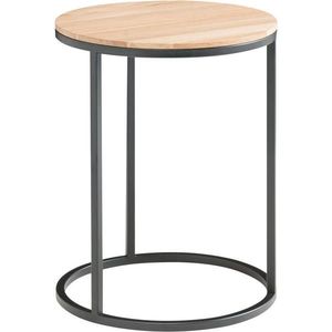 Johann Jakob ODKLÁDACÍ STOLEK, černá, dub bianco obraz