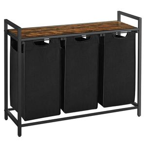 MID.YOU KOŠ NA PRÁDLO, hnědá, černá obraz