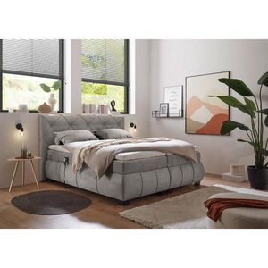MID.YOU POSTEL BOXSPRING, 180/200 cm, šedá obraz