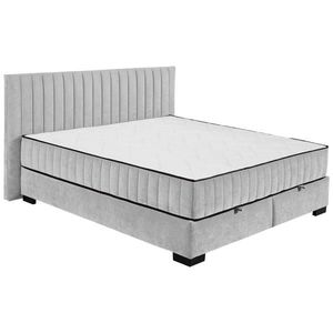 MID.YOU AMERICKÁ POSTEL, 180/200 cm, světle šedá obraz