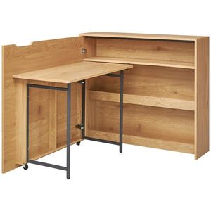 MID.YOU PSACÍ STŮL, černá, barvy dubu, 115/100/30 cm obraz