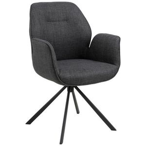 MID.YOU ŽIDLE S PODRUČKAMI, tkaná látka, tmavě šedá obraz