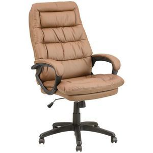 MID.YOU KANCELÁŘSKÉ KŘESLO, vzhled kůže, hnědá, černá obraz