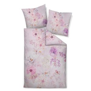 Janine POVLEČENÍ, makosatén, růžová, 140/200 cm obraz