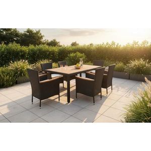 Ambia Garden ZAHRADNÍ SESTAVA dřevo, kov, plast, textil obraz