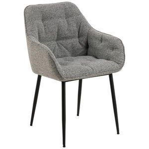 MID.YOU ŽIDLE S PODRUČKAMI, buklé, šedá obraz