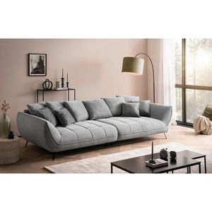 Livetastic POHOVKA BIG SOFA, textil, světle šedá obraz