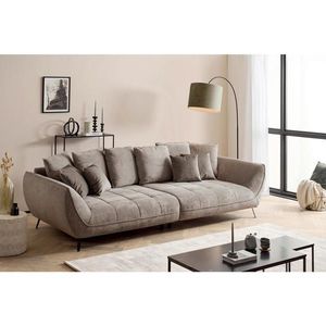 Livetastic POHOVKA BIG SOFA, textil, šedohnědá obraz
