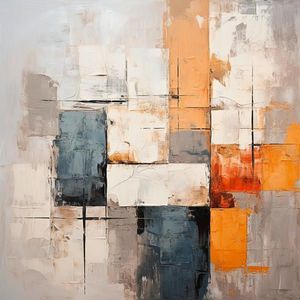 MALBA NA PLÁTNĚ, abstraktní, 30/30 cm obraz