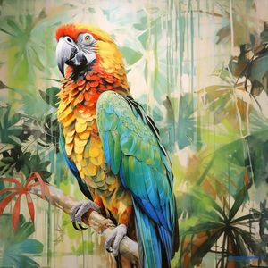 OBRAZ NA SKLE, zvířata, 30/30/1, 40 cm obraz