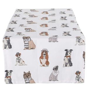 Boltze Home BĚHOUN NA STŮL, 140/40 cm, bílá, světle šedá, béžová obraz