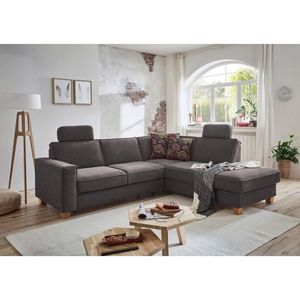 Sit & More ROHOVÁ SEDAČKA, textil, tmavě šedá obraz